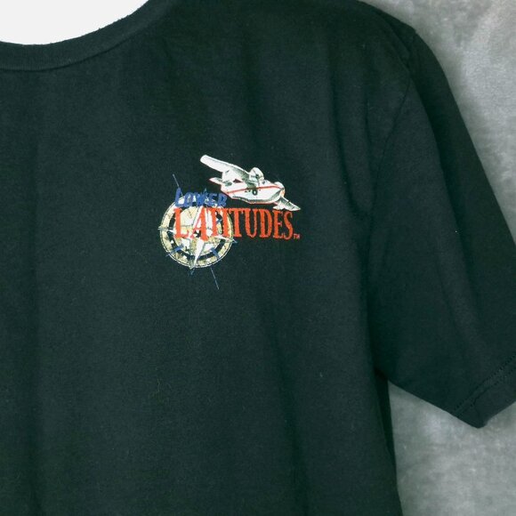 Lower Latitudes Mens T-Shirt Black Large Parrot Got Rum Graphic Christmas Design - Picture 3 of 7